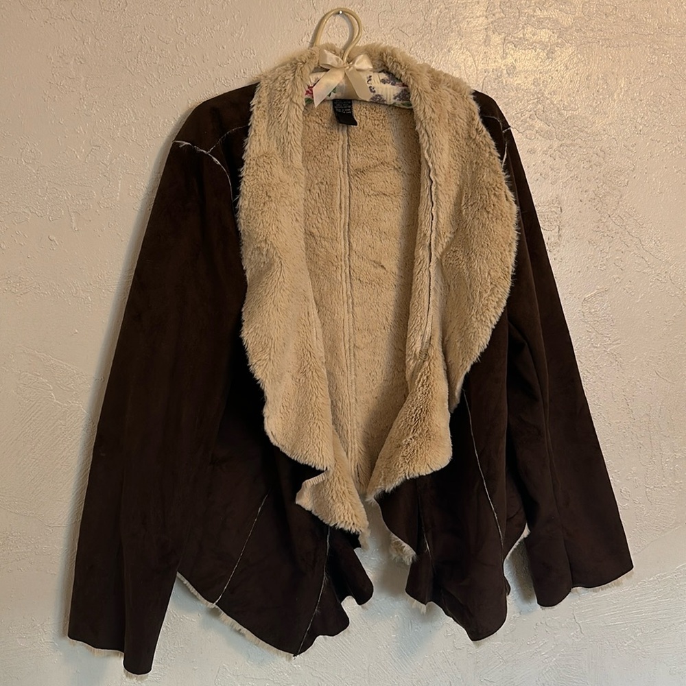 2010s Torrid Faux Suede/Shearling Jacket